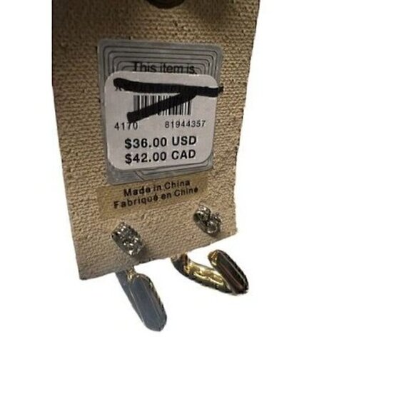 Anthropologie Gold-Tone Geometric Hoop Earrings - Picture 5 of 5